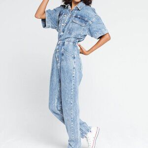 Free People Marci Denim Coveralls